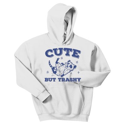 Cute But Trashy Vintage Retro 90s Possum Kids Hoodie