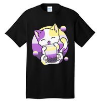 Cat Boba Tea Bubble Tea Anime Kawaii Neko Tall T-Shirt