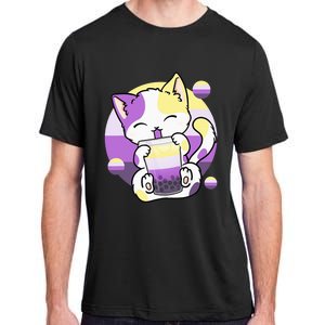 Cat Boba Tea Bubble Tea Anime Kawaii Neko Adult ChromaSoft Performance T-Shirt