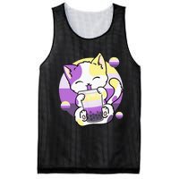 Cat Boba Tea Bubble Tea Anime Kawaii Neko Mesh Reversible Basketball Jersey Tank