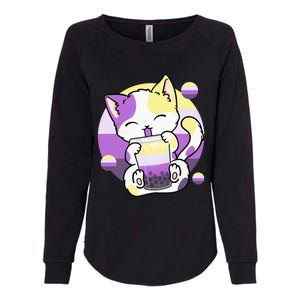 Cat Boba Tea Bubble Tea Anime Kawaii Neko Womens California Wash Sweatshirt