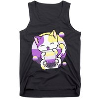 Cat Boba Tea Bubble Tea Anime Kawaii Neko Tank Top