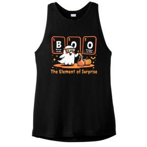 Chemistry Boo The Element Of Surprise Cute Chemist Halloween Ladies PosiCharge Tri-Blend Wicking Tank