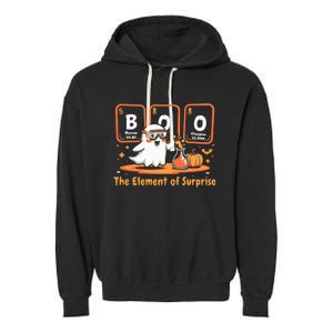 Chemistry Boo The Element Of Surprise Cute Chemist Halloween Garment-Dyed Fleece Hoodie