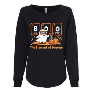 Chemistry Boo The Element Of Surprise Cute Chemist Halloween Womens California Wash Sweatshirt