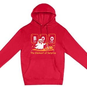 Chemistry Boo The Element Of Surprise Cute Chemist Halloween Premium Pullover Hoodie