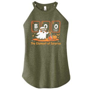 Chemistry Boo The Element Of Surprise Cute Chemist Halloween Women's Perfect Tri Rocker Tank