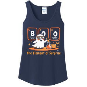 Chemistry Boo The Element Of Surprise Cute Chemist Halloween Ladies Essential Tank