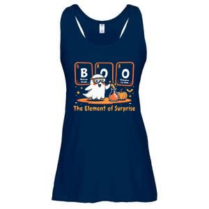 Chemistry Boo The Element Of Surprise Cute Chemist Halloween Ladies Essential Flowy Tank