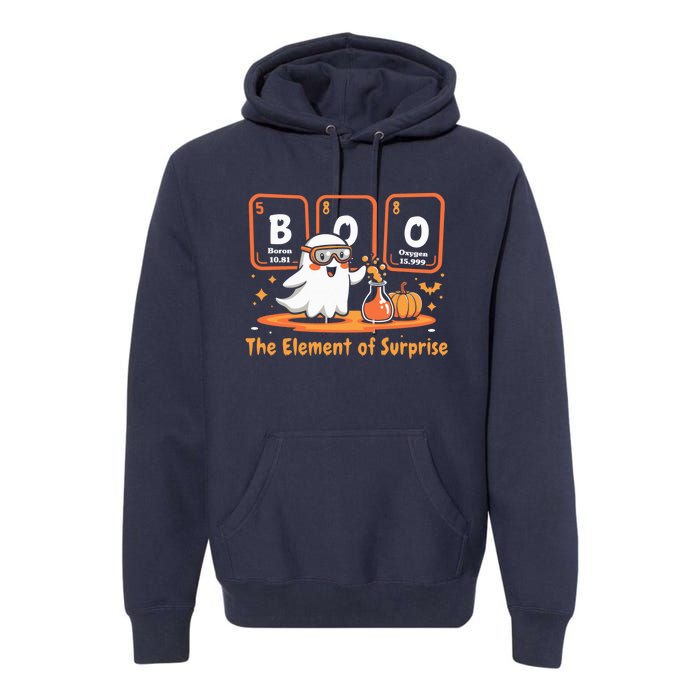 Chemistry Boo The Element Of Surprise Cute Chemist Halloween Premium Hoodie