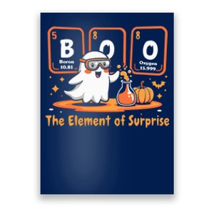 Chemistry Boo The Element Of Surprise Cute Chemist Halloween Poster