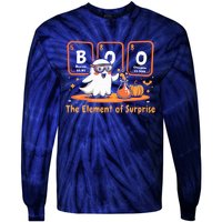 Chemistry Boo The Element Of Surprise Cute Chemist Halloween Tie-Dye Long Sleeve Shirt