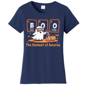 Chemistry Boo The Element Of Surprise Cute Chemist Halloween Women's T-Shirt