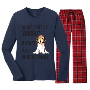 Chicky Beagles T Beagles Women's Long Sleeve Flannel Pajama Set 