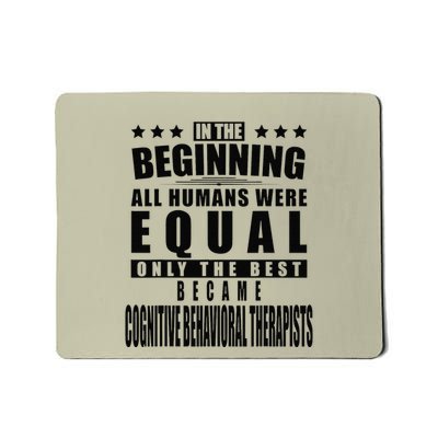 Cognitive Behavioral Therapist Funny Personalized Gift Mousepad