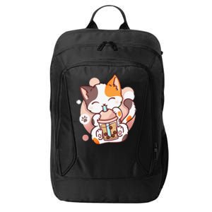 Cat Boba Tea Bubble Tea Anime Kawaii Neko City Backpack