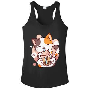 Cat Boba Tea Bubble Tea Anime Kawaii Neko Ladies PosiCharge Competitor Racerback Tank