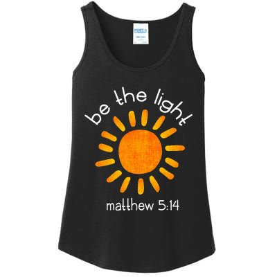 Christian Be The Light Bible Scripture Faith Quote Gifts Ladies Essential Tank