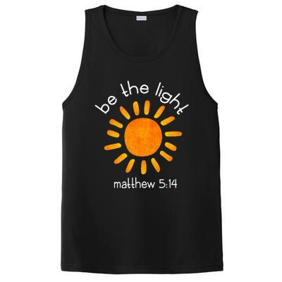 Christian Be The Light Bible Scripture Faith Quote Gifts PosiCharge Competitor Tank