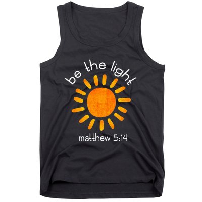 Christian Be The Light Bible Scripture Faith Quote Gifts Tank Top