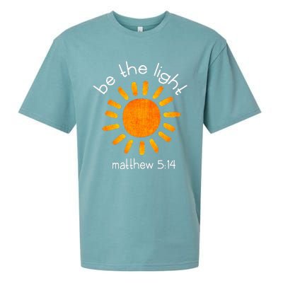 Christian Be The Light Bible Scripture Faith Quote Gifts Sueded Cloud Jersey T-Shirt