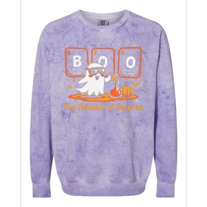 Chemistry Boo The Element Of Surprise Cute Chemist Halloween Gift Colorblast Crewneck Sweatshirt