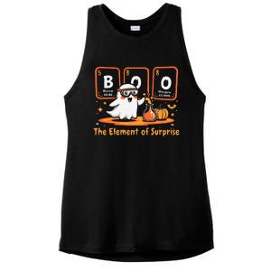 Chemistry Boo The Element Of Surprise Cute Chemist Halloween Gift Ladies PosiCharge Tri-Blend Wicking Tank