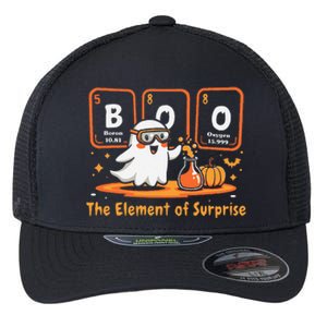 Chemistry Boo The Element Of Surprise Cute Chemist Halloween Gift Flexfit Unipanel Trucker Cap