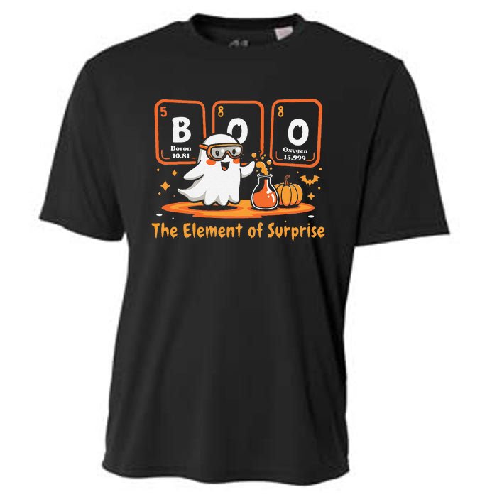 Chemistry Boo The Element Of Surprise Cute Chemist Halloween Gift Cooling Performance Crew T-Shirt