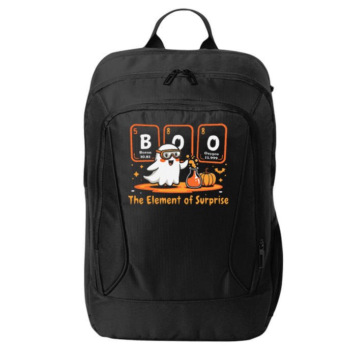 Chemistry Boo The Element Of Surprise Cute Chemist Halloween Gift City Backpack