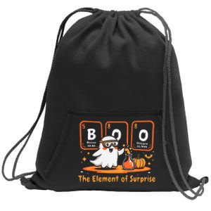 Chemistry Boo The Element Of Surprise Cute Chemist Halloween Gift Sweatshirt Cinch Pack Bag