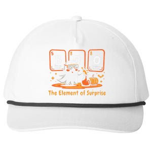 Chemistry Boo The Element Of Surprise Cute Chemist Halloween Gift Snapback Five-Panel Rope Hat