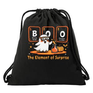 Chemistry Boo The Element Of Surprise Cute Chemist Halloween Gift Drawstring Bag