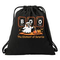 Chemistry Boo The Element Of Surprise Cute Chemist Halloween Gift Drawstring Bag