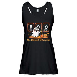 Chemistry Boo The Element Of Surprise Cute Chemist Halloween Gift Ladies Essential Flowy Tank