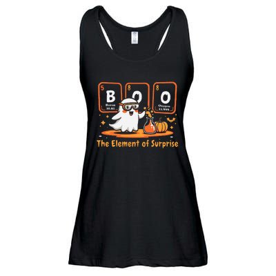 Chemistry Boo The Element Of Surprise Cute Chemist Halloween Gift Ladies Essential Flowy Tank