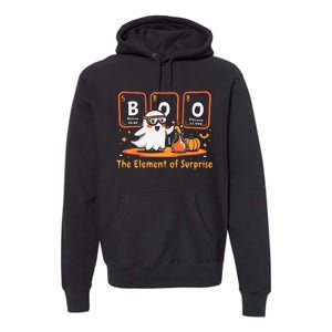 Chemistry Boo The Element Of Surprise Cute Chemist Halloween Gift Premium Hoodie