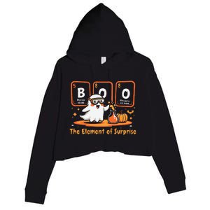 Chemistry Boo The Element Of Surprise Cute Chemist Halloween Gift Crop Fleece Hoodie