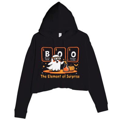 Chemistry Boo The Element Of Surprise Cute Chemist Halloween Gift Crop Fleece Hoodie