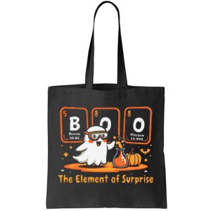 Chemistry Boo The Element Of Surprise Cute Chemist Halloween Gift Tote Bag