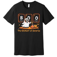 Chemistry Boo The Element Of Surprise Cute Chemist Halloween Gift Premium T-Shirt