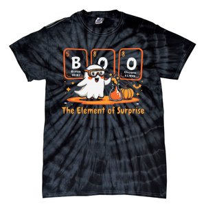 Chemistry Boo The Element Of Surprise Cute Chemist Halloween Gift Tie-Dye T-Shirt