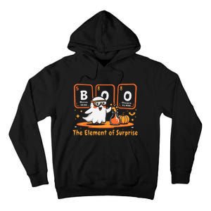 Chemistry Boo The Element Of Surprise Cute Chemist Halloween Gift Tall Hoodie