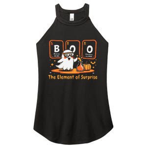 Chemistry Boo The Element Of Surprise Cute Chemist Halloween Gift Women's Perfect Tri Rocker Tank