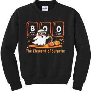 Chemistry Boo The Element Of Surprise Cute Chemist Halloween Gift Kids Sweatshirt