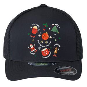 Christmas Behavior Therapist Aba Squad Behavior Analyst Flexfit Unipanel Trucker Cap