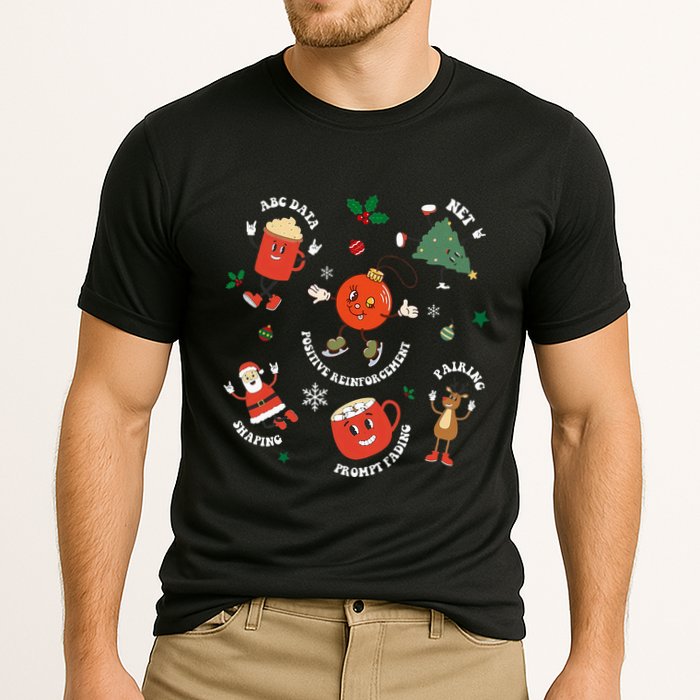 Christmas Behavior Therapist Aba Squad Behavior Analyst Performance Shirt