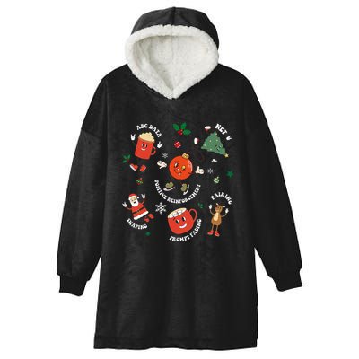 Christmas Behavior Therapist Aba Squad Behavior Analyst Hooded Wearable Blanket