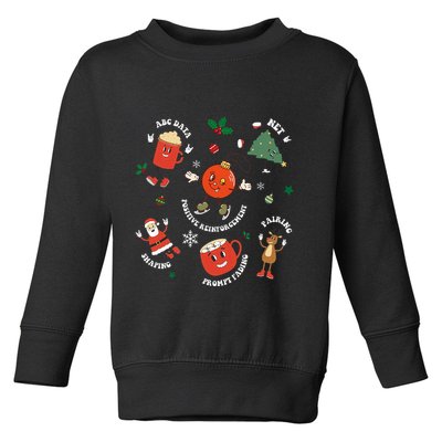 Christmas Behavior Therapist Aba Squad Behavior Analyst Toddler Sweatshirt