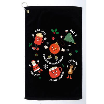 Christmas Behavior Therapist Aba Squad Behavior Analyst Golf Towel